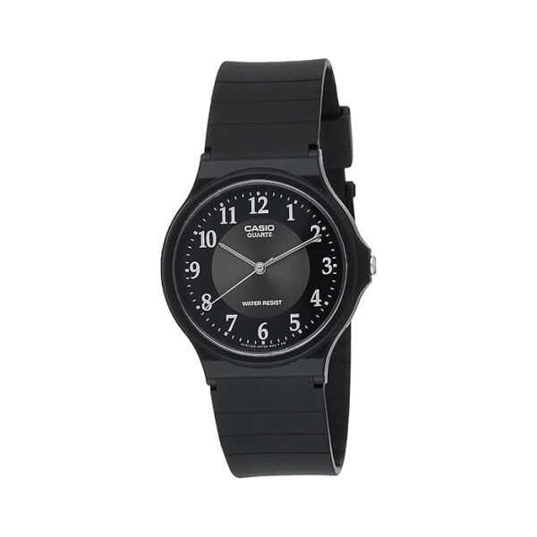 Casio Men's Analog Quartz Resin Wristwatch MQ 24 1B3LLEF, Black, Band