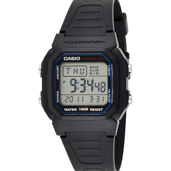 Casio Unisex Watch Vintage Digital Quartz Resin W-800H-1A