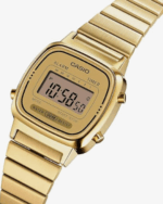 Casio LA670WGA-9D Damen Digitaluhr Gold – Seitenansicht