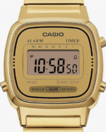 Casio LA670WGA-9D Damen Digitaluhr Gold – Detail des Displays