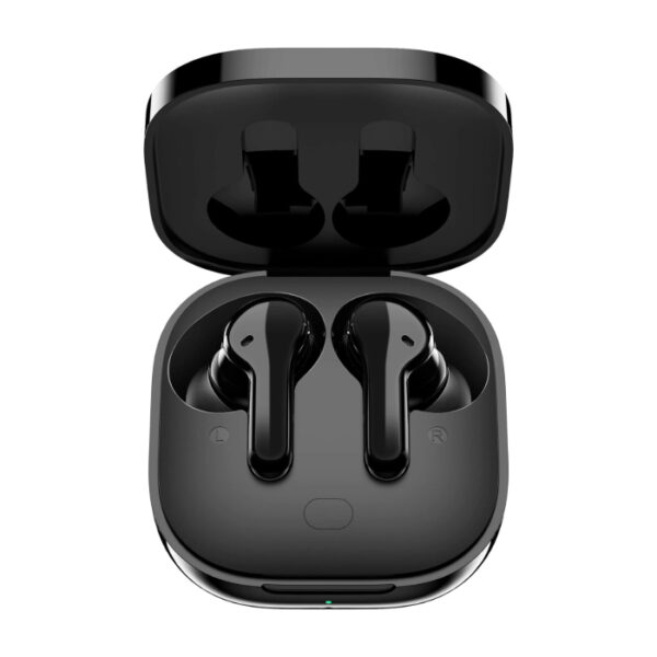 QCY T13 Bluetooth Headphones, Wireless In-Ear Bluetooth 5.1 Headphones with 4 Integrated Microphones, IPX5 Waterproof, 40 Hours of Playtime, with Small Charging Case, Black