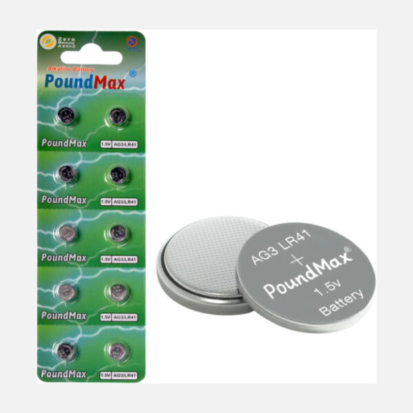 10 x AG3 LR41LR736 LR41 L736 192 1,5V PoundMax Alkaline Knopfzelle