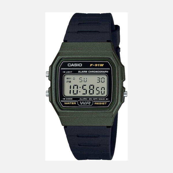 Casio Unisex Watch in Resin/Acrylic Glass with Date Display and LED Light - Water Resistance and Alarm