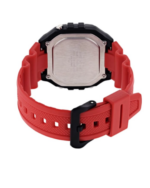 Casio W-218H-4BVEF Red Watch – Back Side