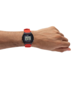 Casio W-218H-4BVEF Red Digital Watch on Wrist