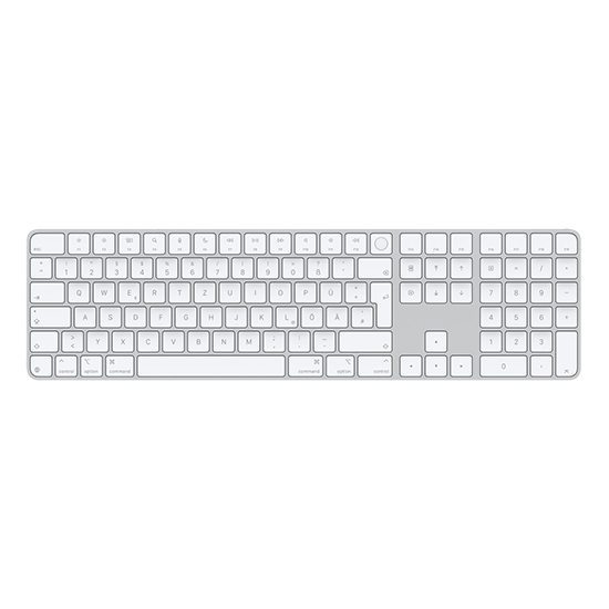 Apple Magic Keyboard QWERTZ with TouchID and Numeric Keypad - Space Grey