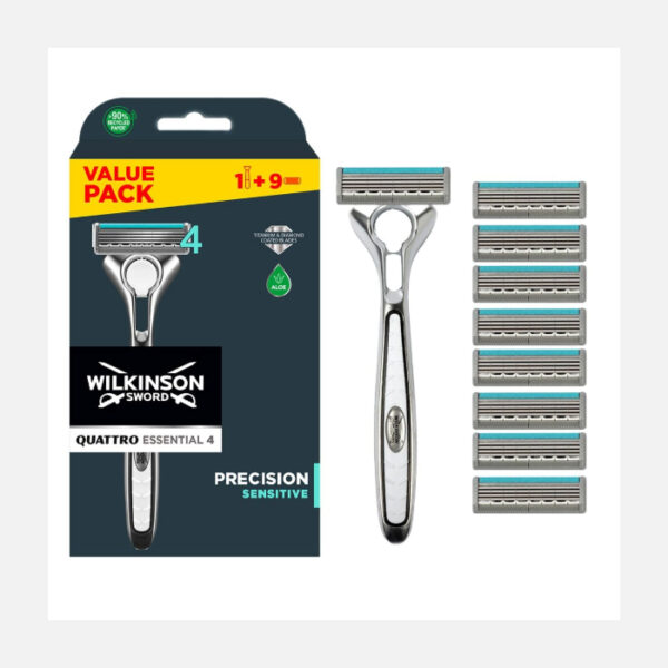 Wilkinson Sword Quattro Titanium Men's Shaver with (various models cannot be selected) 8 pcs