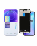 JK Premium Display Modul neben Verpackung iPhone 13 Pro