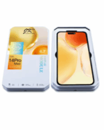 JK Premium in-cell iPhone 14 Pro Max display packed in protective metal box