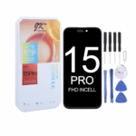 iPhone 15 Pro In-Cell FHD display replacement front view by Wolfsohn Electronics
