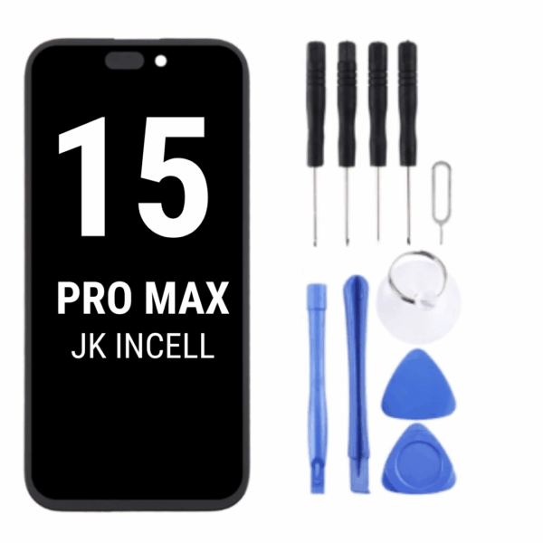 JK In-Cell Display für iPhone 15 Pro Max mit separatem Werkzeug-Set