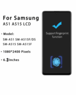 SUNIX OLED Display mit Rahmen für Samsung A51 A515F, 6.33 Zoll