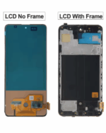 Vergleich Display ohne Rahmen und Display mit Rahmen für Samsung A51