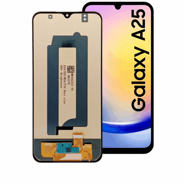 SUNIX InCell Display für Samsung Galaxy A25 A256 – Vorder- und Rückseite mit Rahmen