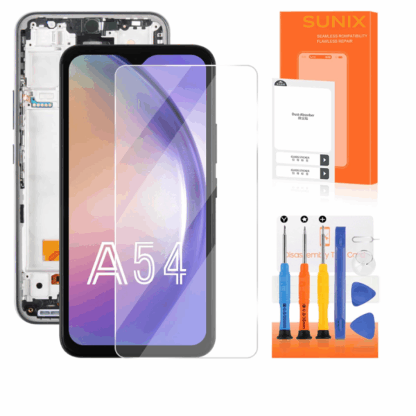 SUNIX OLED Display für Samsung A54 5G – Mit Rahmen