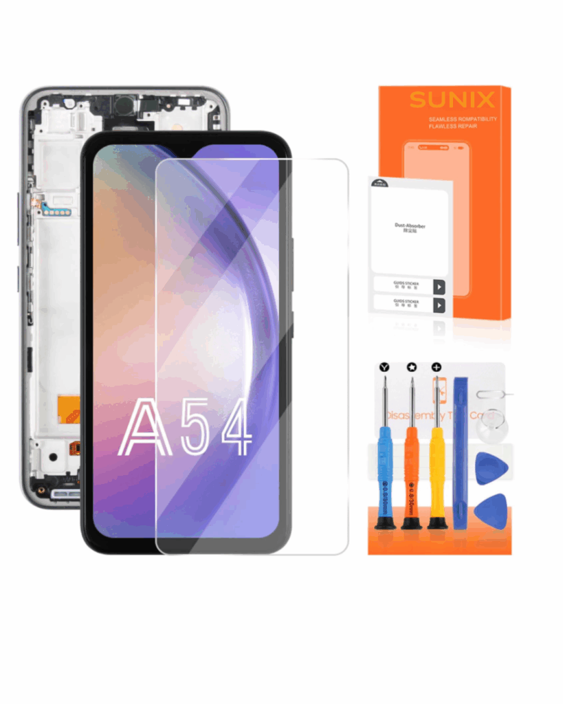 SUNIX OLED Display für Samsung A54 5G – Mit Rahmen