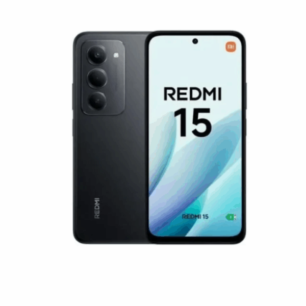 Xiaomi Redmi 15 Smartphone 8GB 256GB Midnight Black Front Display