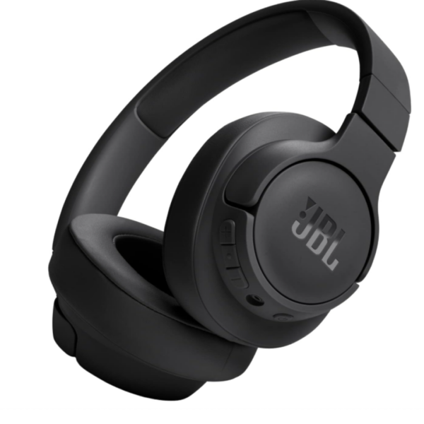 JBL T720 BT Over-Ear Bluetooth Kopfhörer schwarz in Schrägansicht