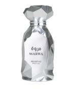 Arabiyat Prestige Marwa Eau de Parfum im facettierten Silberflakon, Vorderansicht