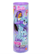 Barbie Cutie Reveal Puppe im Outfit mit Plüschoberteil, Hose, Schuhen