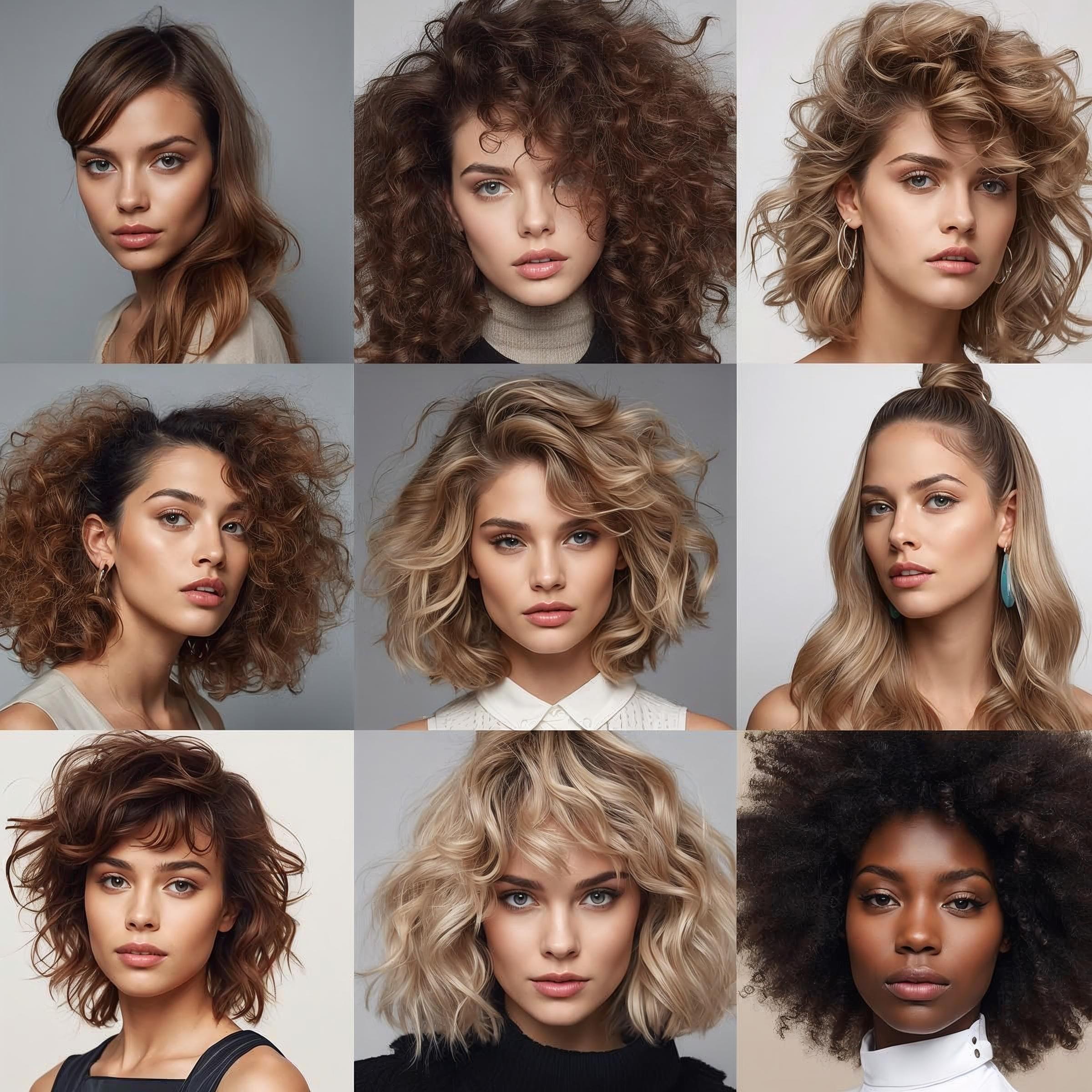 Headerbild mit markenfreien Haarstyling-Tools wie Föhn, Lockenstab, Bürste, Kamm und Sprayflasche in modernem Studio-Flatlay