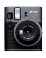 Fujifilm Instax Mini 41 Sofortbildkamera in Schwarz in der Frontansicht