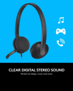 Logitech H340 Headset mit USB-A-Stecker für einfache PC-Verbindung