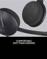 Logitech H340 USB Headset mit langem Anschlusskabel und Inline-Bedienung