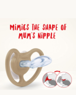 NUK Space Schnuller mit großen Luftöffnungen für maximale Luftzirkulation an Babys Haut