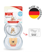 Verpackte NUK Space Schnuller 6–18 Monate mit Disney Winnie the Pooh Motiv Made in Germany