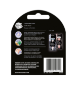 Rückseite der Wilkinson Intuition Sensitive Touch Ersatzklingen mit Produktinformationen