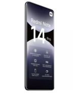 Rückseite des Xiaomi Redmi Note 14 Pro 5G Midnight Black mit großem quadratischem Kameramodul und vier Linsen