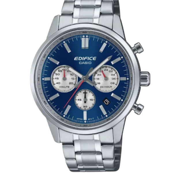 Casio Edifice EFR-575D-2AEF Herren-Chronograph – Sportliche Eleganz in Blau & Silber