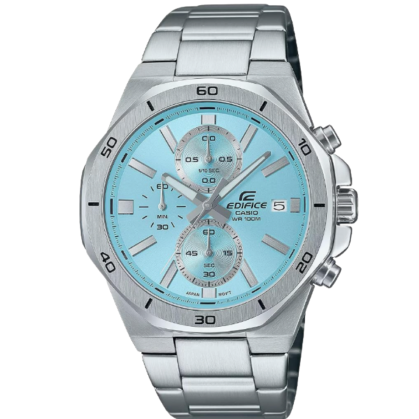 Casio Edifice EFV-640D-2BVUEF Chronograph – Sportliche Eleganz in Hellblau