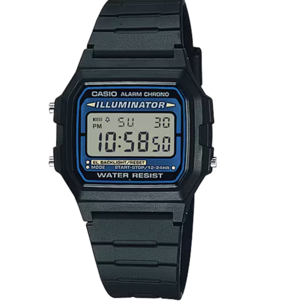 Casio F-105W-1AQUK Digitaluhr mit blauem Zifferblatt Wolfsohn B2B