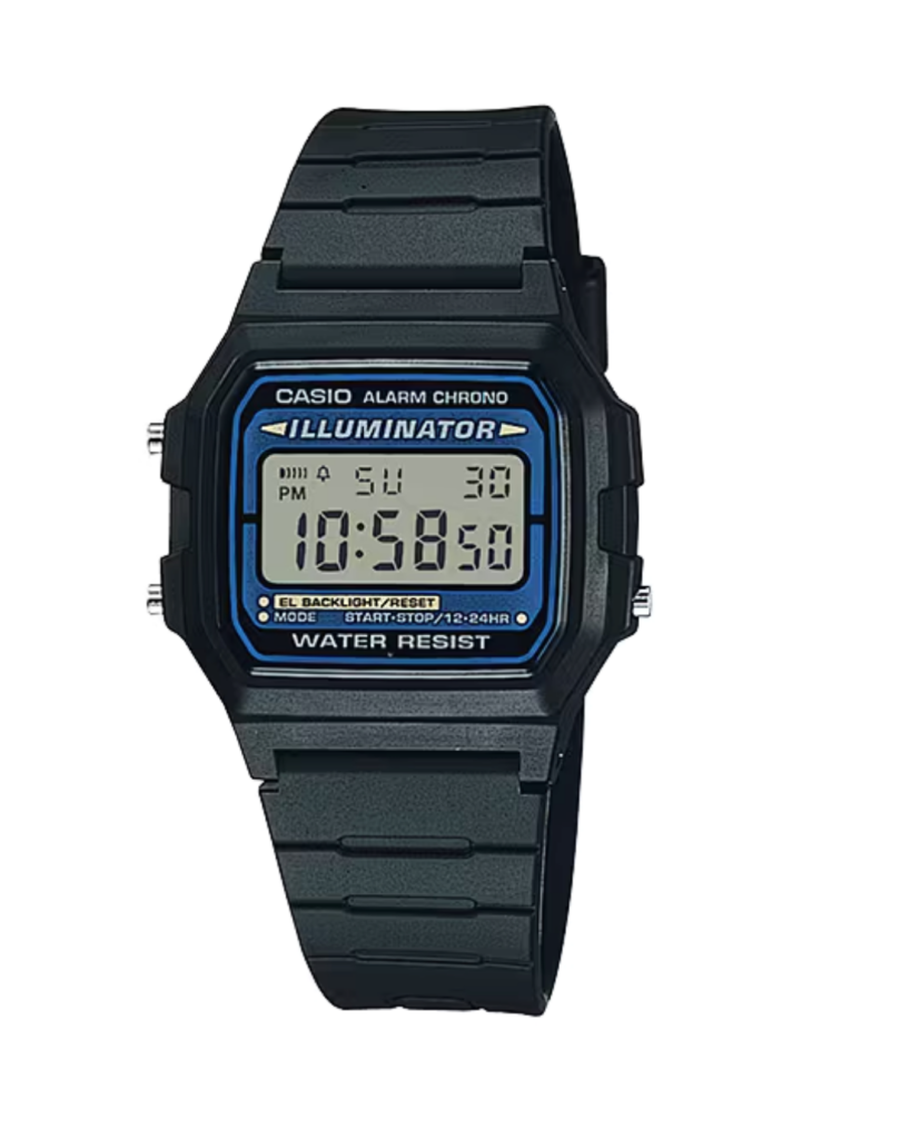 Casio F-105W-1AQUK Digitaluhr mit blauem Zifferblatt Wolfsohn B2B