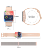 Gesundheitsmonitoring Herzfrequenz Schlaf Blackview R50 Smartwatch