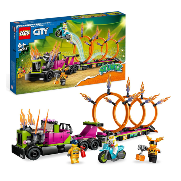 LEGO 60357 City Stuntz Stunttruck mit Feuerreifen-Challenge Action-Set