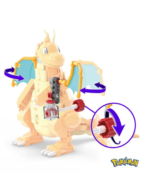 Detailansicht der Kurbel für Flügelbewegung bei MEGA Dragoran