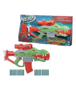 Integrierte Dart-Aufbewahrung an der Schulterstütze des NERF Rex-Rampage