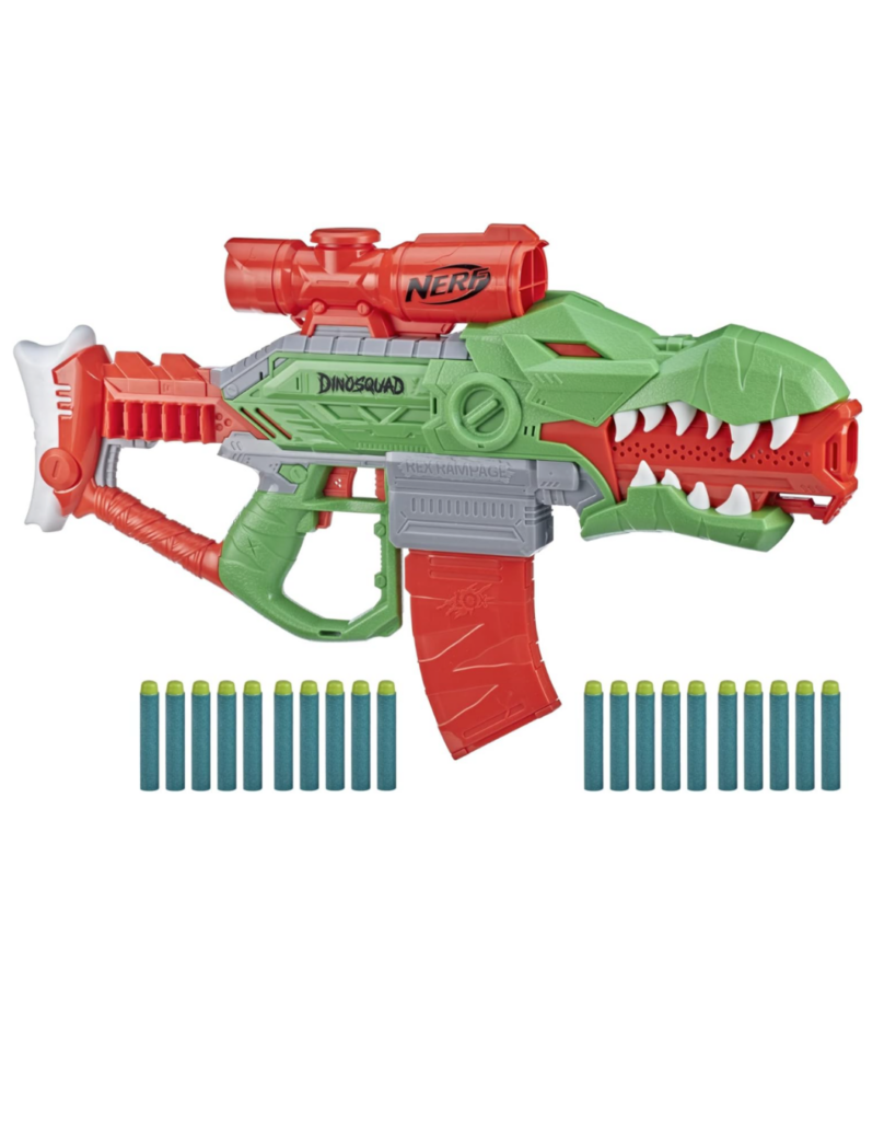 NERF DinoSquad Rex-Rampage motorisierter Blaster im T-Rex Design Wolfsohn B2B