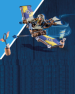 Funktionsfähige Bolzenkanonen am Playmobil 71211 Flugsegler